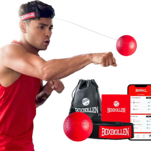 Used by Celebrities - MMA Gear Boxing Ball - Boxing Reflex Ball with Adjustable Strap - Interactive The Boxball App Integration - Stocking Stuffer Ideas - 1 Pack